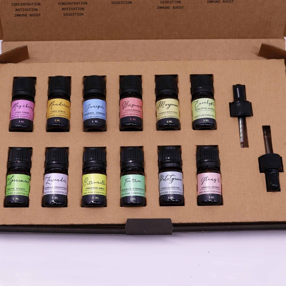 image 1 of Serenityy Aromatherapy Essential Oil Set - 12 x 5ml Spring Collection