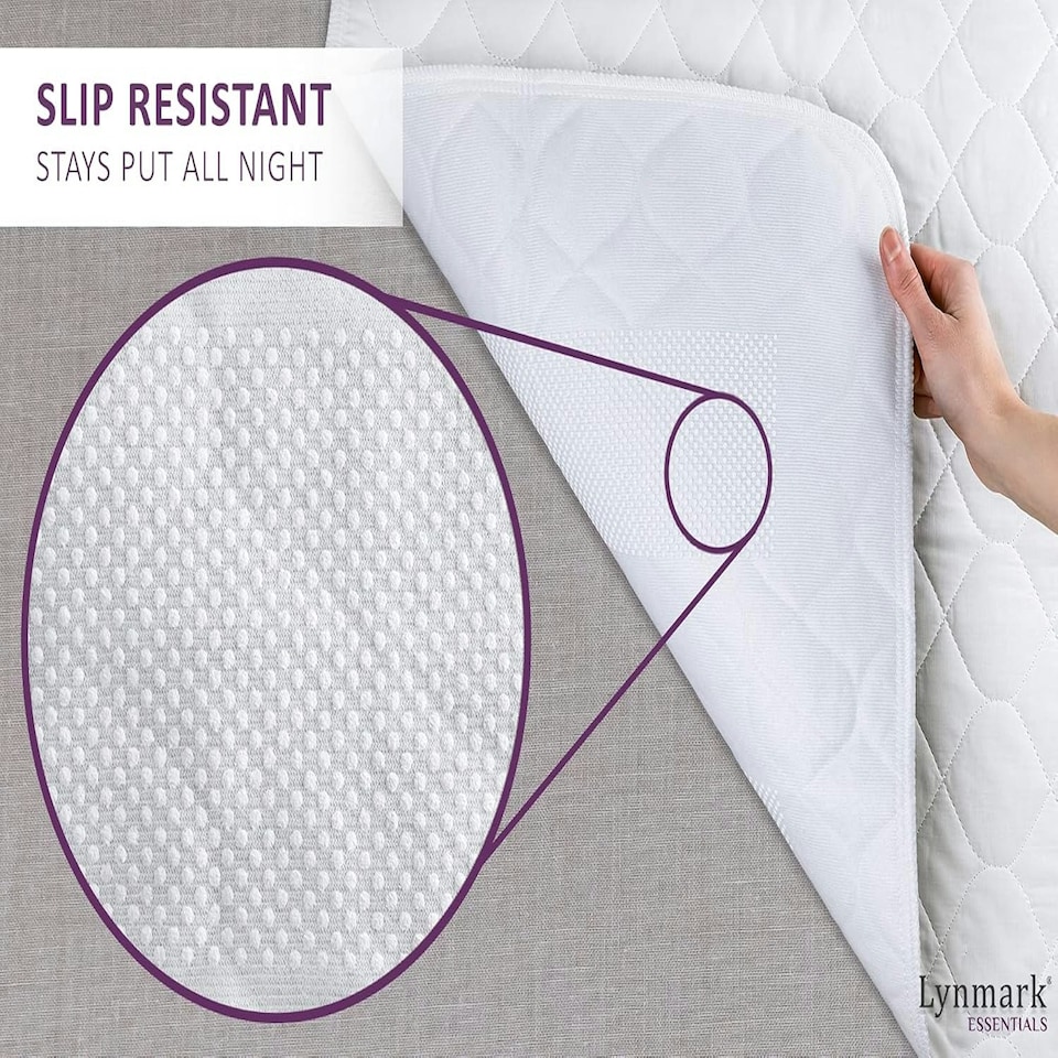 image 1 of Incontinence Bed Pads Non Slip - Extra Heavy Absorbency Washable Bed Sheets, Soft Cotton Waterproof Mattress Protector, Bed Wetting Mats, Double Size Absorbs 2L White | 2 pack | Double