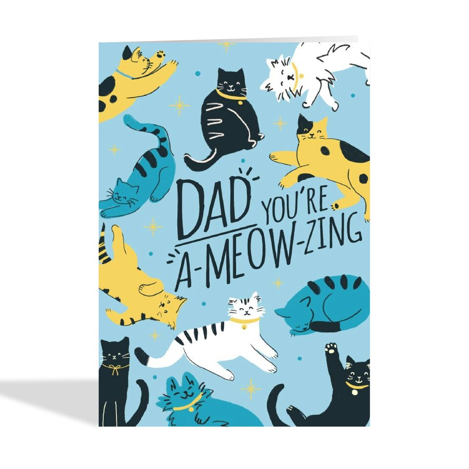 image 1 of Cat Pun Father's Day Card