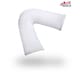image 4 of V Shape Goose Feather And Down Luxury Pillow 100% Cotton Cover White
