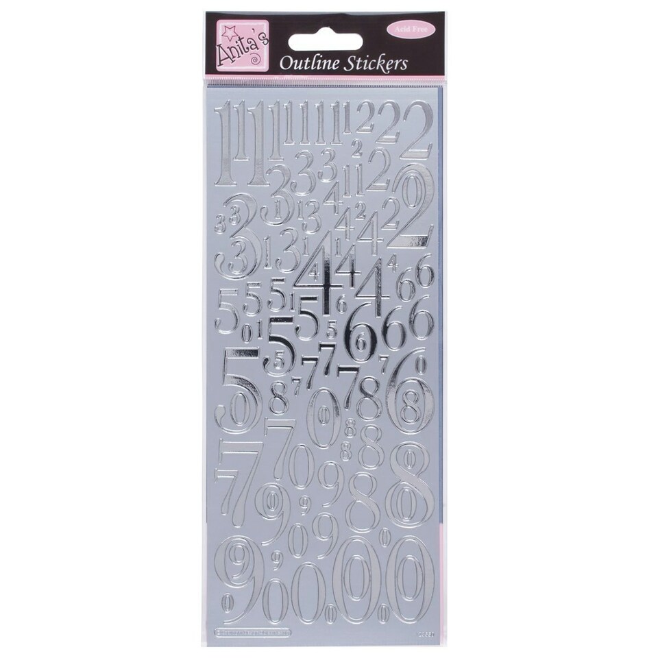 Outline Stickers - Mixed Numbers
