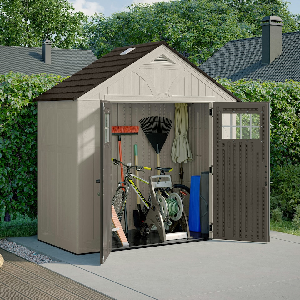 image 1 of Suncast Tremont Shed 8x4 | Cream