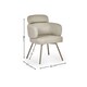 image 6 of Lorenza Premium Beige Faux Leather Swivel Dining Chairs - Set of 2