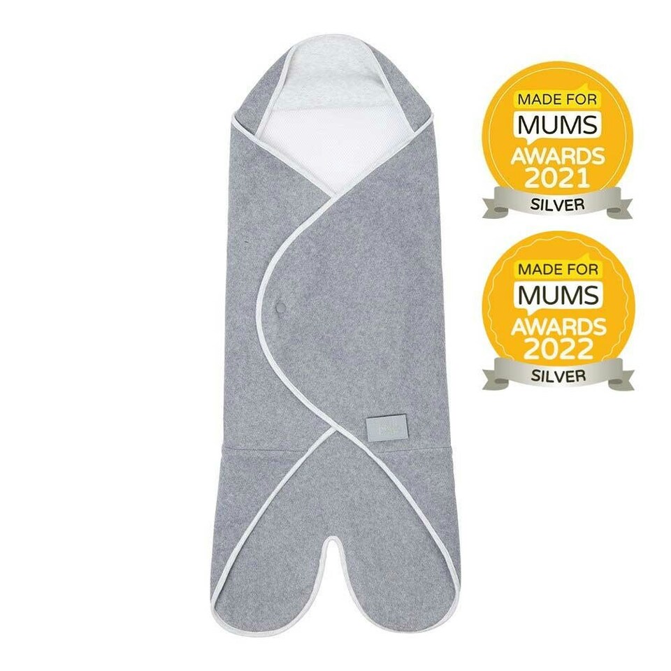 image 1 of Purflo Cosy Wrap Travel Blanket - Minimal Grey