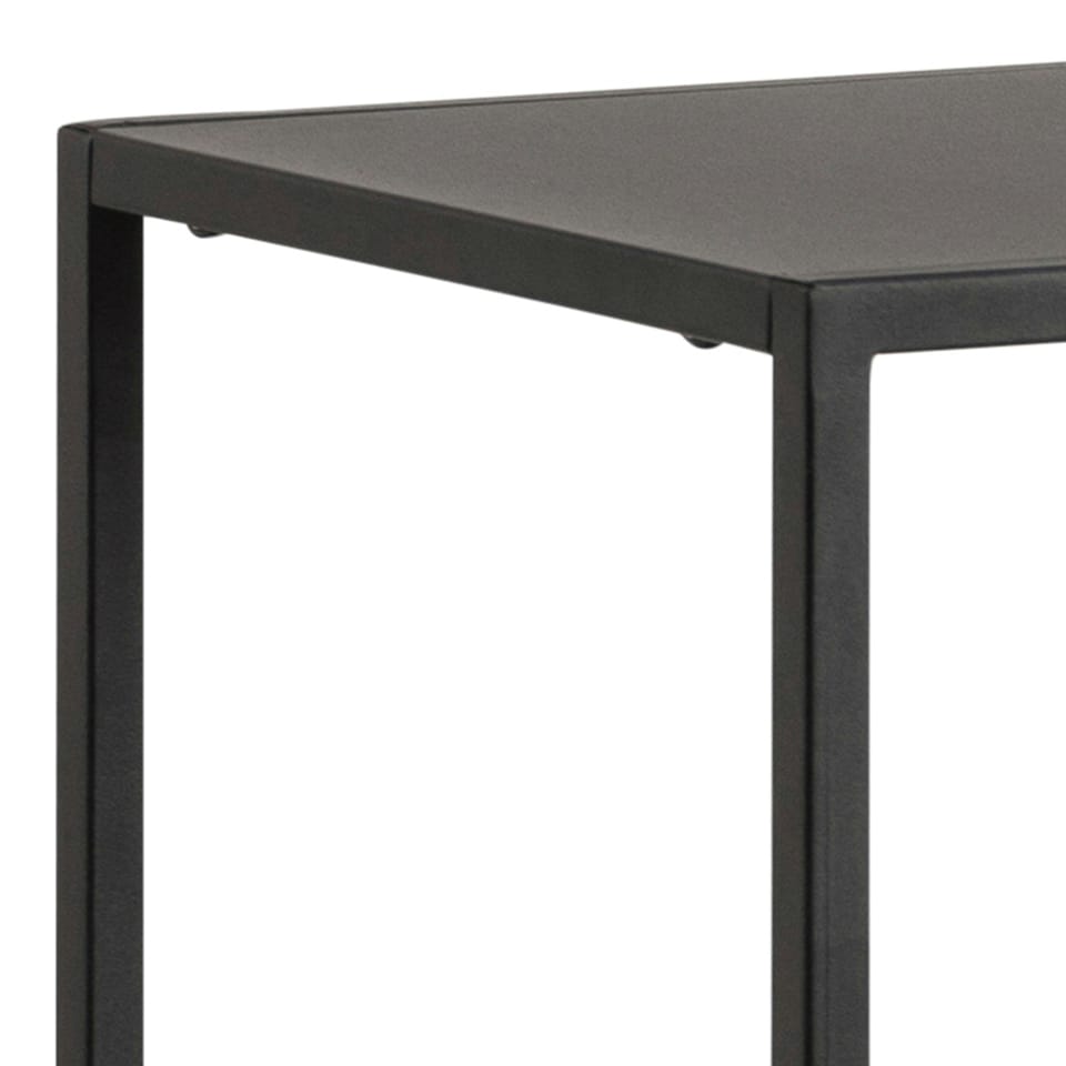 image 1 of Newcastle Asymmetrical Bookcase with 3 Shelves in Matt Black