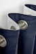 image 3 of Martex Curtains Navy Blue