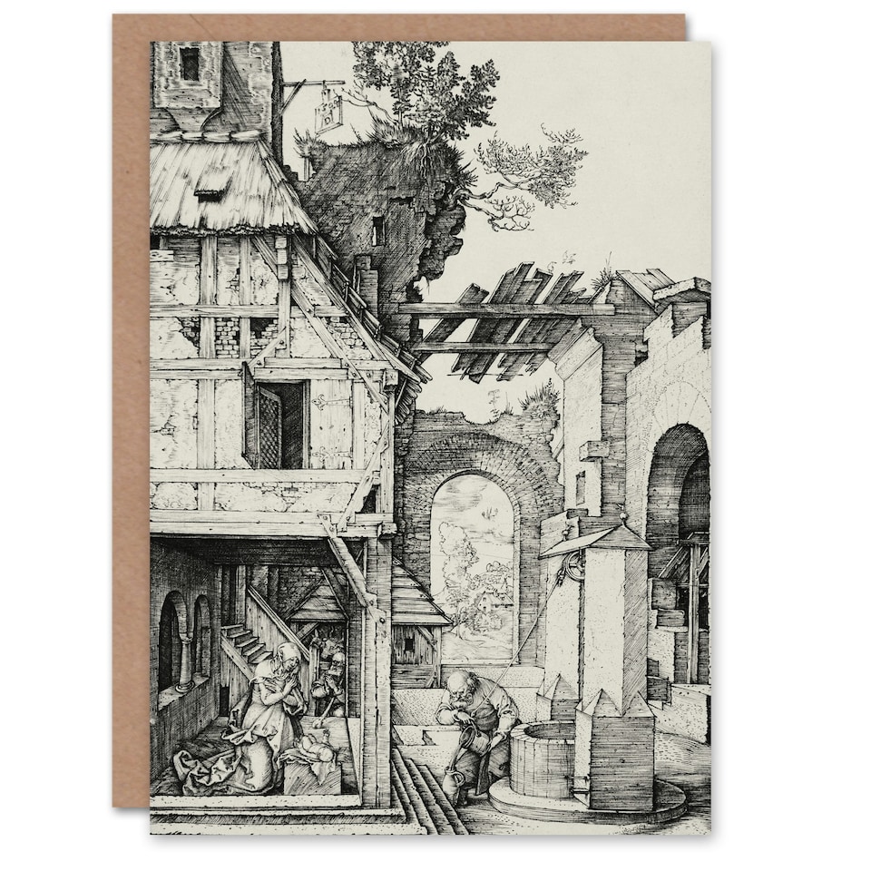 image 1 of Albrecht Durer Art Card The Nativity Birth of Jesus Christ