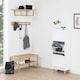 image 5 of Mitra Shoe Cabinet 3 Flip Down Doors in White