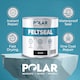image 2 of Polar FeltSeal Waterproof Roof Sealant Reinforced Fibres | Grey | Grey | 500 ml
