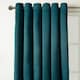 image 2 of OHS Blackout Thermal Insulated Eyelet Curtains, 66x54" - Teal