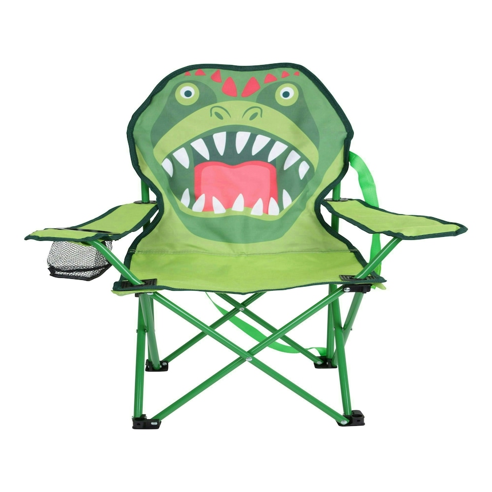image 1 of Mountain Warehouse Kids Mini Character Chair with Cup Holder Outdoor Furniture Green