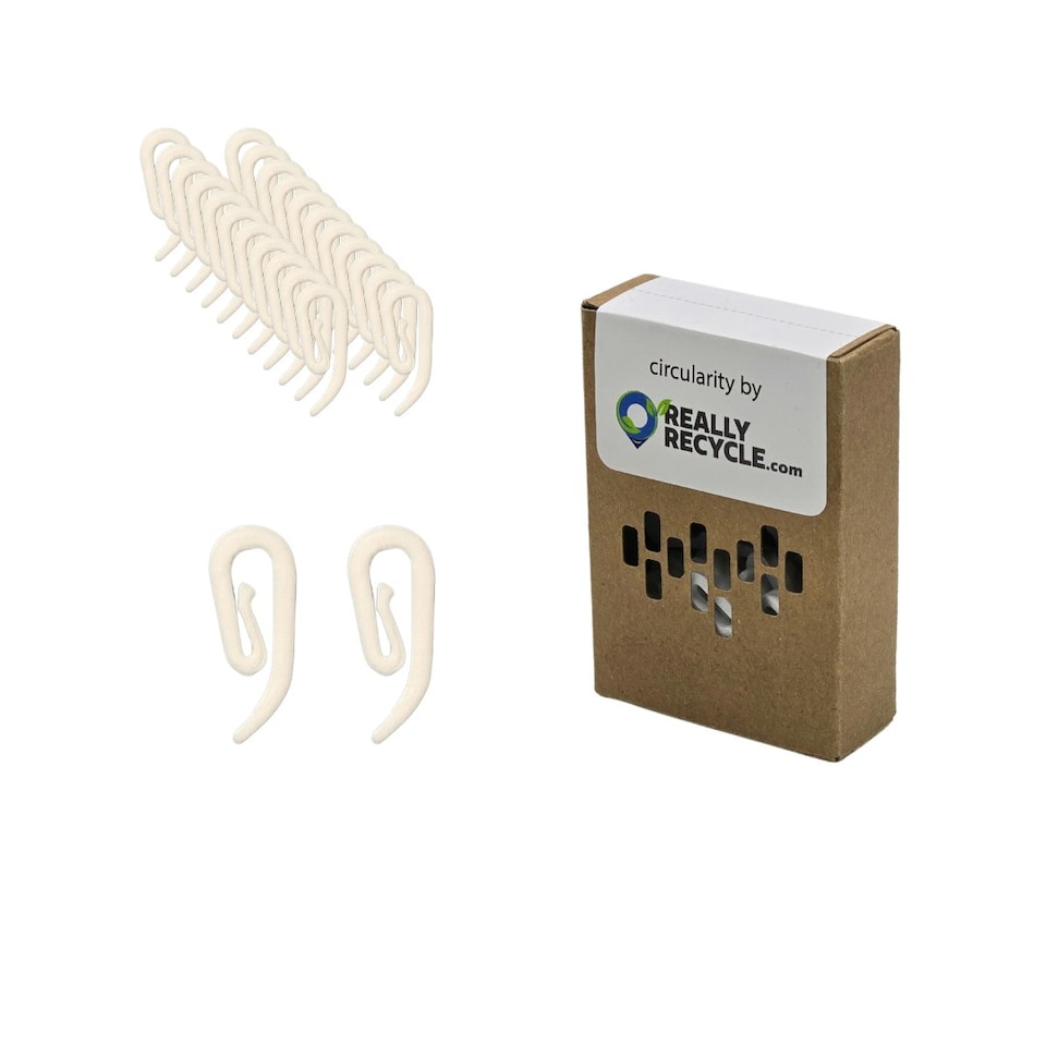 image 1 of Curtain Hooks (25 pack) White