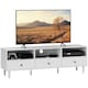 image 1 of HOMCOM TV Unit, TV Cabinet for up to 75", with Drawers, Shelves, White White