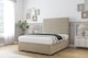image 3 of Sloomy Manhattan Almond Coniston Divan Bed Base 2 Drawers Same Side With 54 Inch Floor Standing Headboard | Cream | Almond | Small Single | 1