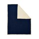 image 1 of BHS Cable Knit Throw with Sherpa Backing, Navy