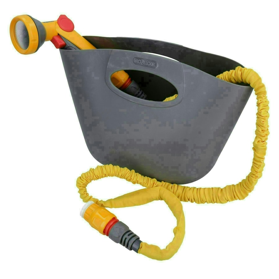 image 1 of 7.5 Metre Hozelock Superhoze Expanding Garden Hose Pipe Kink Free Watering Yellow