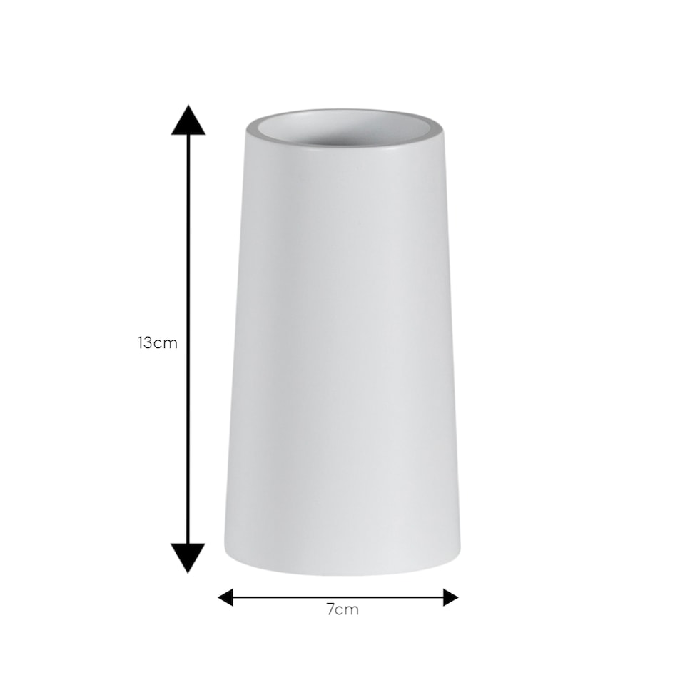 image 1 of Showerdrape Alto White Tumbler | White | 1
