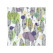 Spotted Coloured Feather Splash Back | White