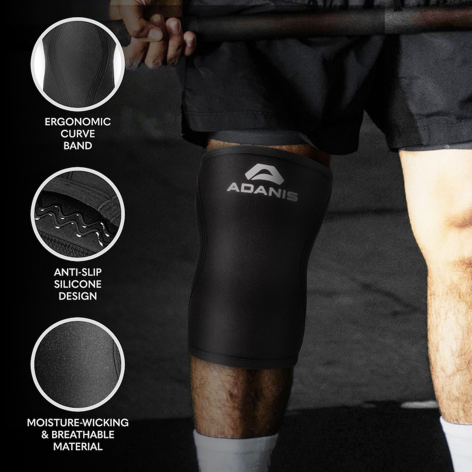 image 1 of Adanis Knee Sleeves Pair for Pain Relief & Knee Support
