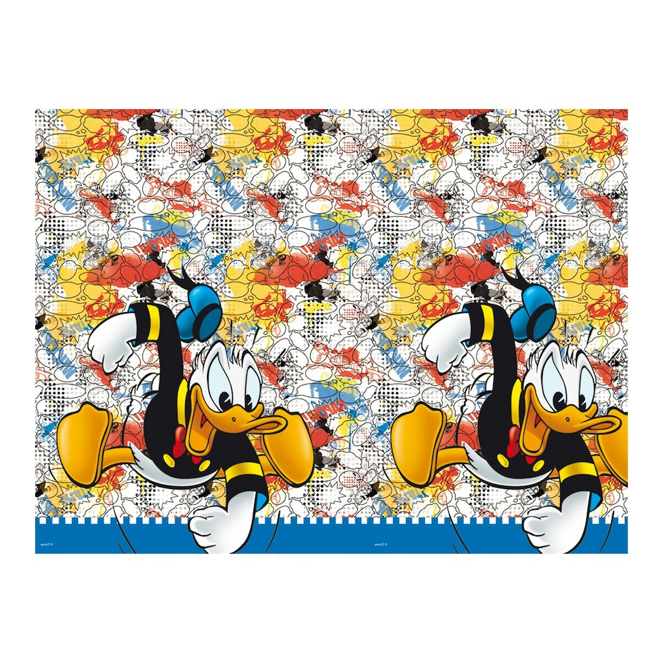 image 1 of Disney Plastic Donald Duck Party Table Cover - Multicoloured - One Size