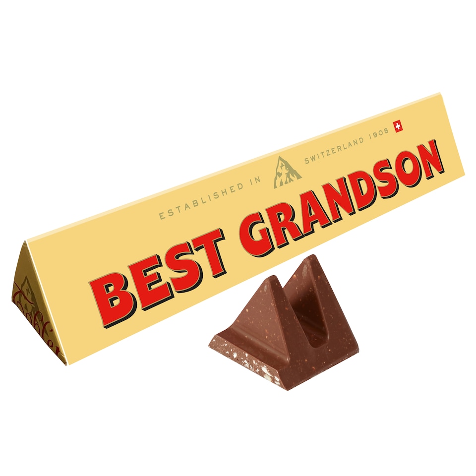 image 1 of Toblerone Best Grandson Milk Gift Chocolate Gift Bar 340g