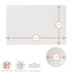 image 3 of Harbour Housewares 12 Piece Table Set - Grey Glass Placemats & Round Coasters - 30x20cm Dining Kit Grey