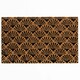 image 1 of Astley Scallop Deco Latex Backed Coir 45x75cm Black Doormat