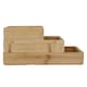 image 1 of Copco Bamboo Drawer Organisers Natural Set of 3