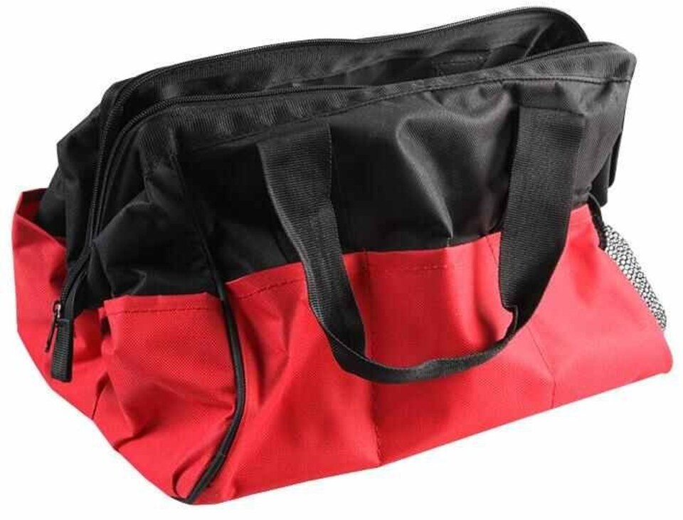 DURATOOL - 12" Contractors Tool Bag | Red