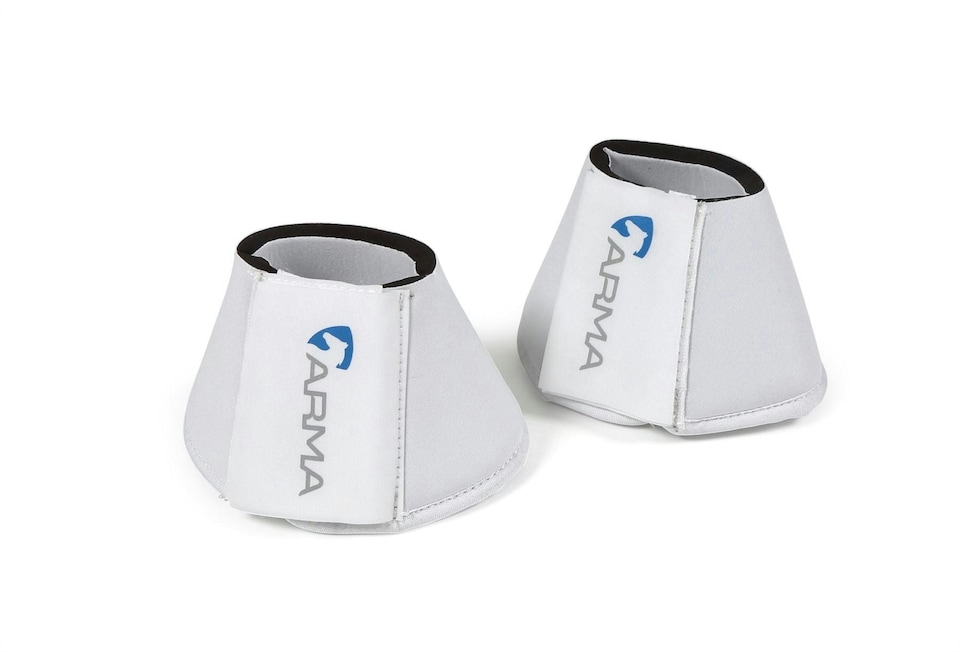 image 1 of Shires Arma Neoprene Over Reach Boots | Blue | Pony