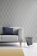 image 4 of Vymura FD42800 Platinum Contour Wave Wallpaper, Silver