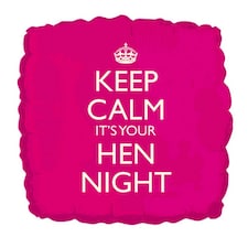 Creative Party 18 Inch Keep Calm Its Your Hen Night Balloon - Pink - One Size