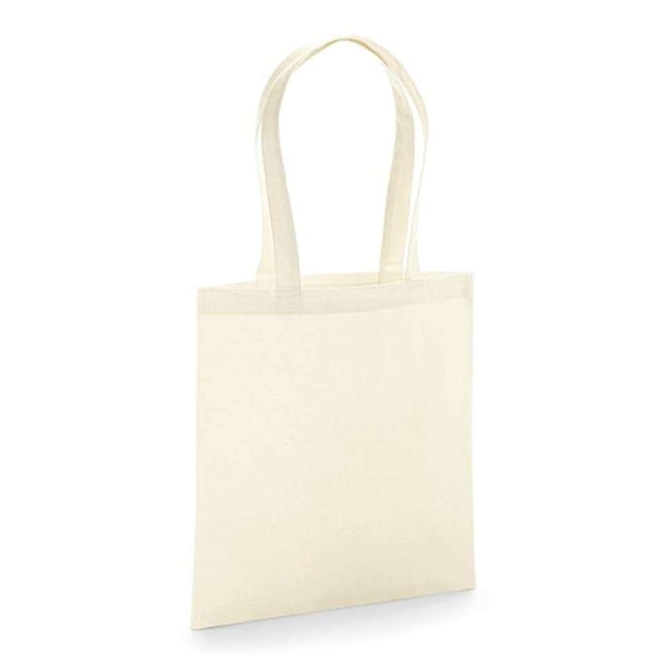 image 1 of Westford Mill Organic Premium Cotton Tote Bag - Natural - One Size Cream