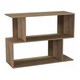 image 1 of 2-Tier Wooden Irregular Storage Unit - 80 cm Brown | Oak