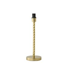 ValueLights Maura Brushed Gold Twist Table Lamp - Base Only | Gold