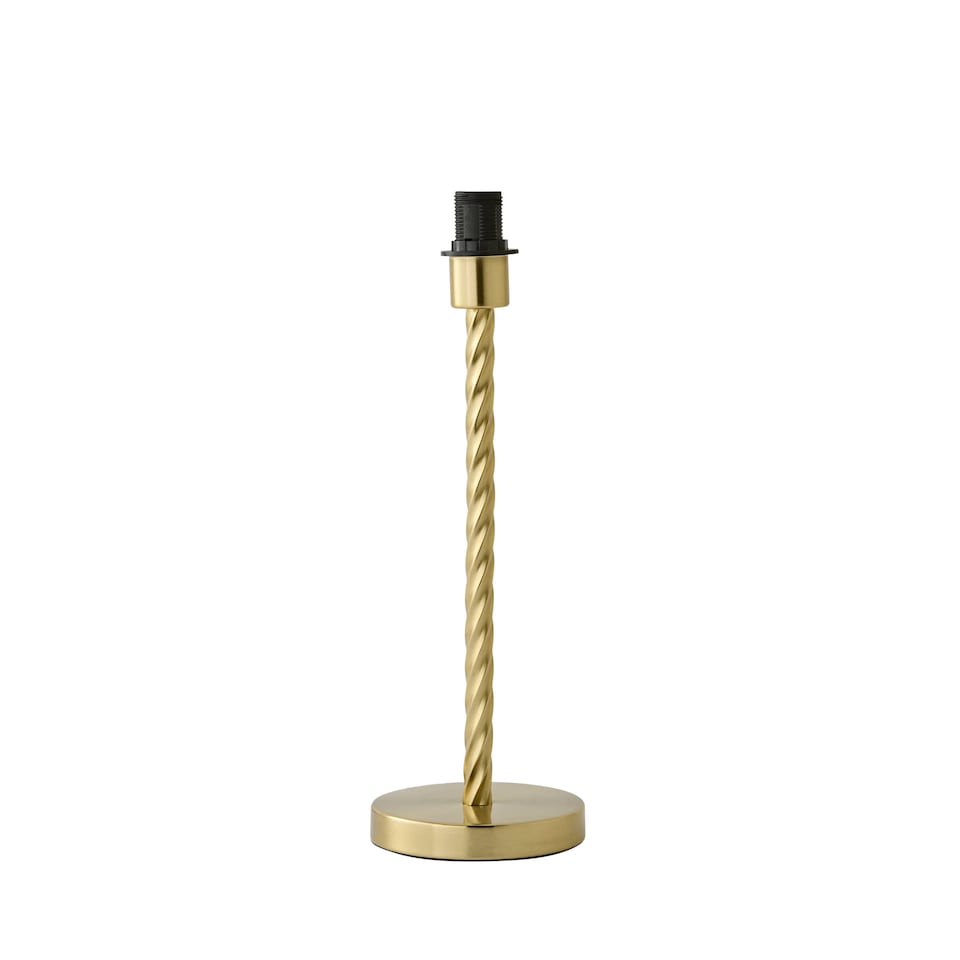 image 1 of ValueLights Maura Brushed Gold Twist Table Lamp - Base Only | Gold