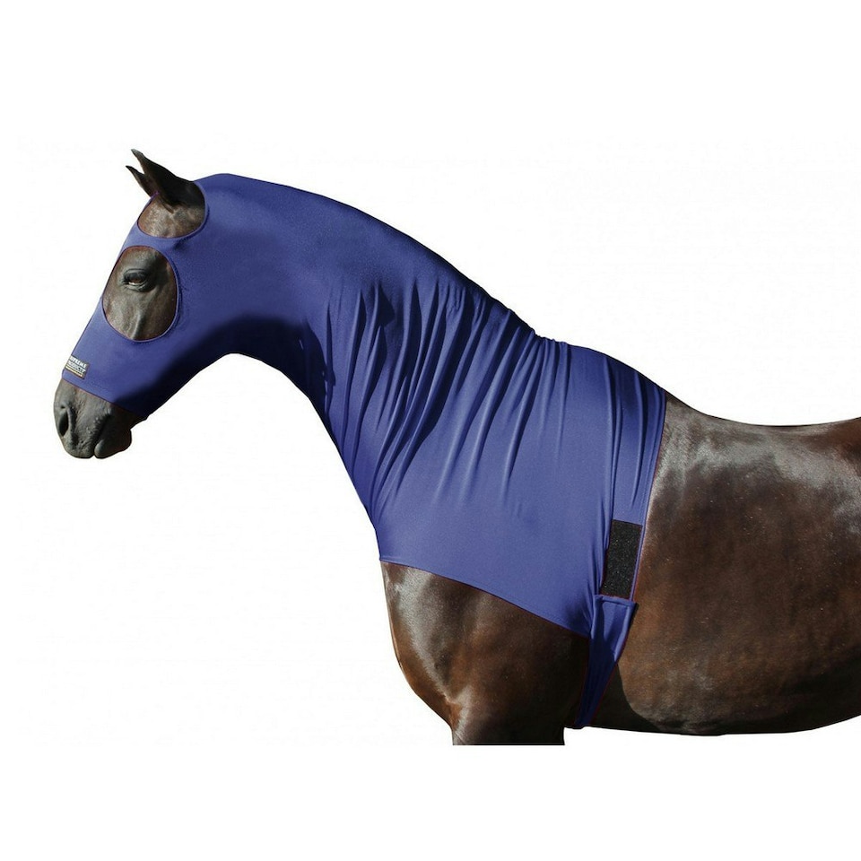 Supreme Products Lycra Horse Hood - Navy - Foal/Mini