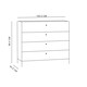 image 4 of Moondust Snowy Oak Kalamos 4 Drawer Chest Of Drawers