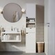 image 3 of 2 Door 1 Drawer Bathroom Cabinet Brown | Oak / Oak