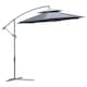 image 1 of Outsunny 2.7m Cantilever Banana Parasol Outdoor Sun Shade w/ Crank, Dark Grey