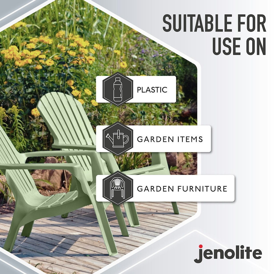 image 1 of Jenolite Directoplast Multi-Surface Paint - Sage Green Gloss - 400ml Spray Can - 2-Pack