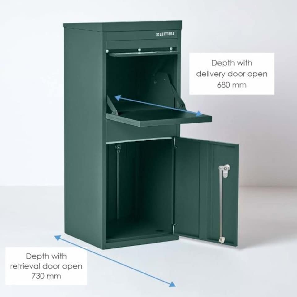 image 1 of SMART PARCEL BOX® Large Front & Rear Access Green Green