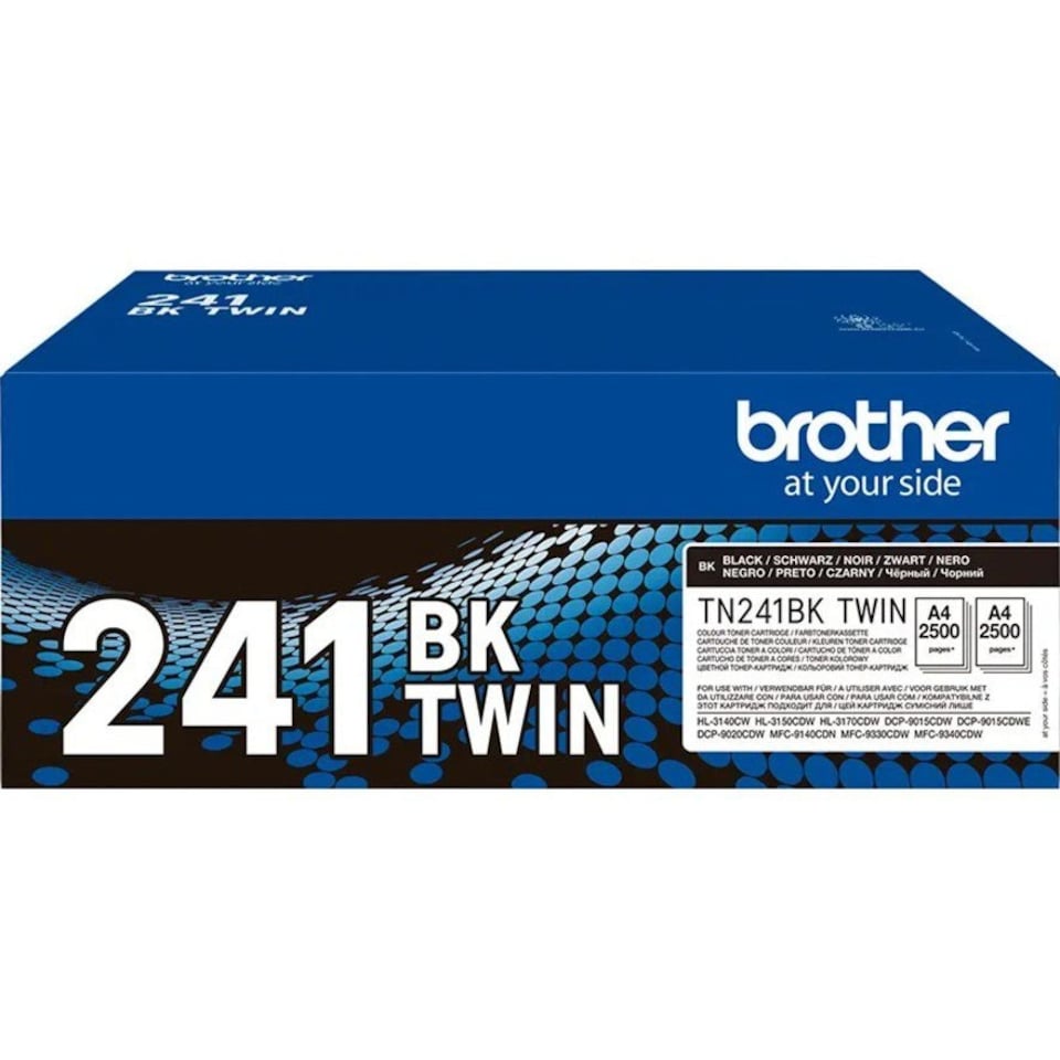 Brother Black Toner Cartridge Twin Pack 2 x 2.5k pages (Pack 2) - TN241BKTWIN N/A