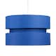 image 1 of First Choice Lighting Blue Layered Easy Fit Drum Light Shade Blue
