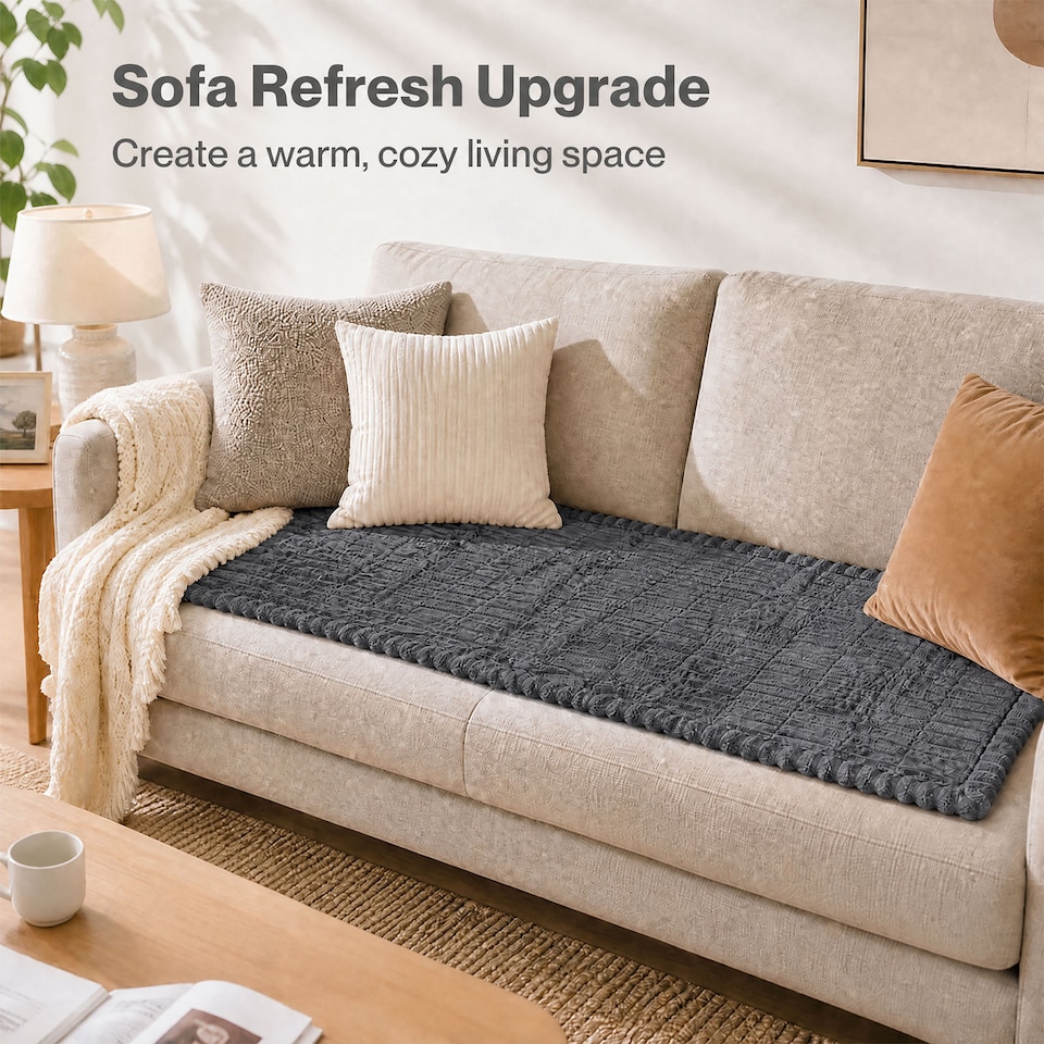 image 1 of Marlow Sofa Cover Corduroy Non Slip Machine Washable