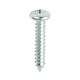 image 1 of Timco - Metal Tapping Screws - PZ - Pan - Self-Tapping - Zinc (Size 12 x 1 - 200 Pieces)