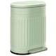 image 1 of HOMCOM 20 Litre Pedal Bin, Fingerprint Proof Kitchen Bin with Soft-close Lid, Metal Rubbish Bin with Foot Pedal and Removable Inner Bucket, Light Green | Green | 1