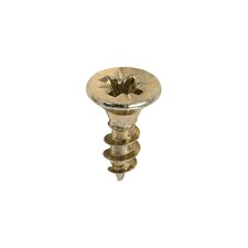 Timco - Classic Multi-Purpose Screws - PZ - Double Countersunk - Yellow (Size 4.0 x 12 - 200 Pieces)