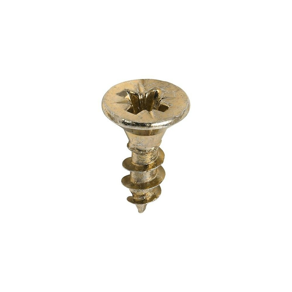 image 1 of Timco - Classic Multi-Purpose Screws - PZ - Double Countersunk - Yellow (Size 4.0 x 12 - 200 Pieces)