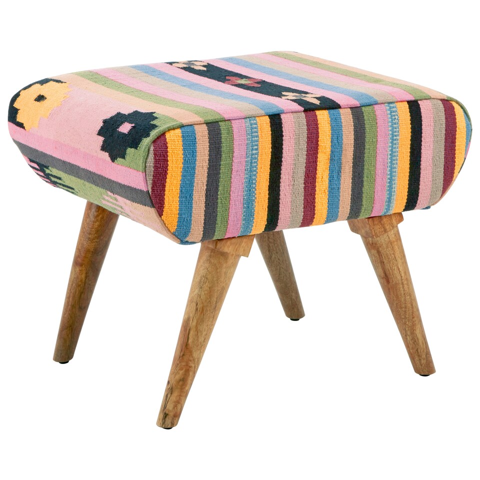image 1 of Interiors by Premier Cefena Multicolour Footstool